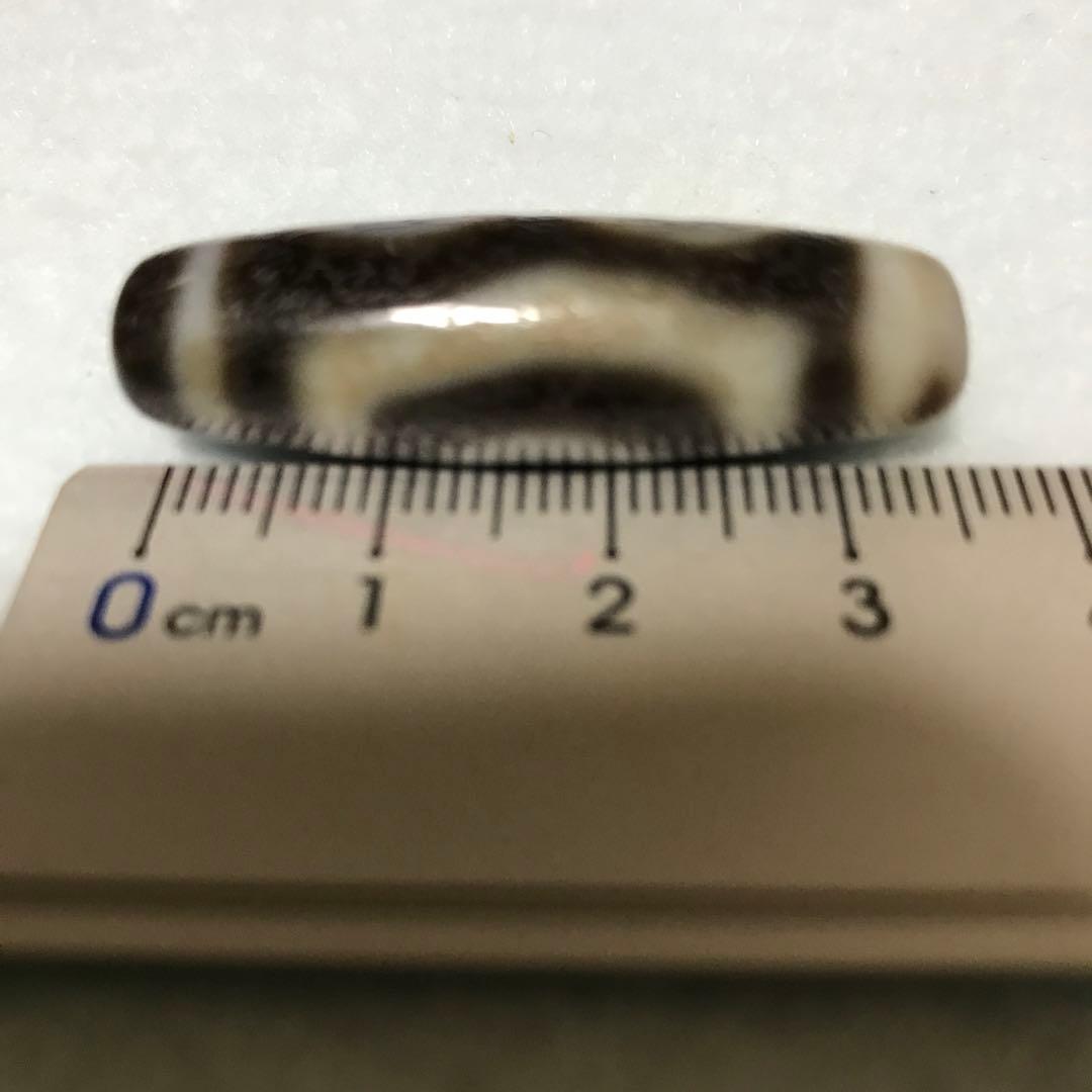 超激レア珍品‼︎ 古代老礦石　三眼天珠　馬蹄痕　黒朱砂