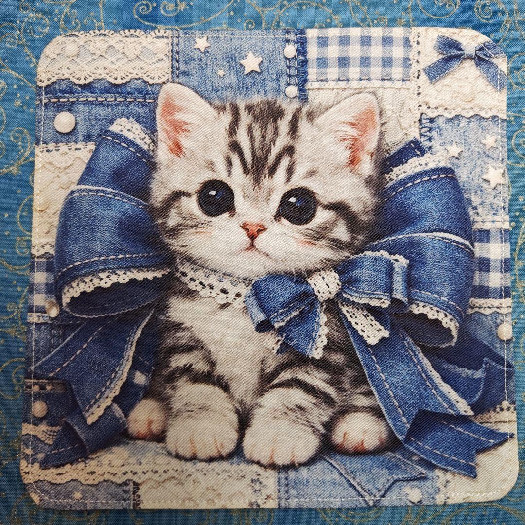 ご確認用　瑠架さま専用　ハンカチ　ネコちゃん柄ハンドメイド4/2