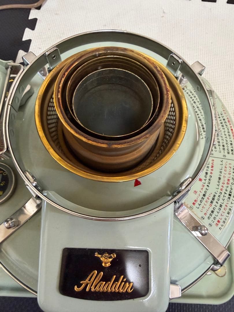 Aladdin石油ストーブ J390001III ブルーフレームミントグリーン
