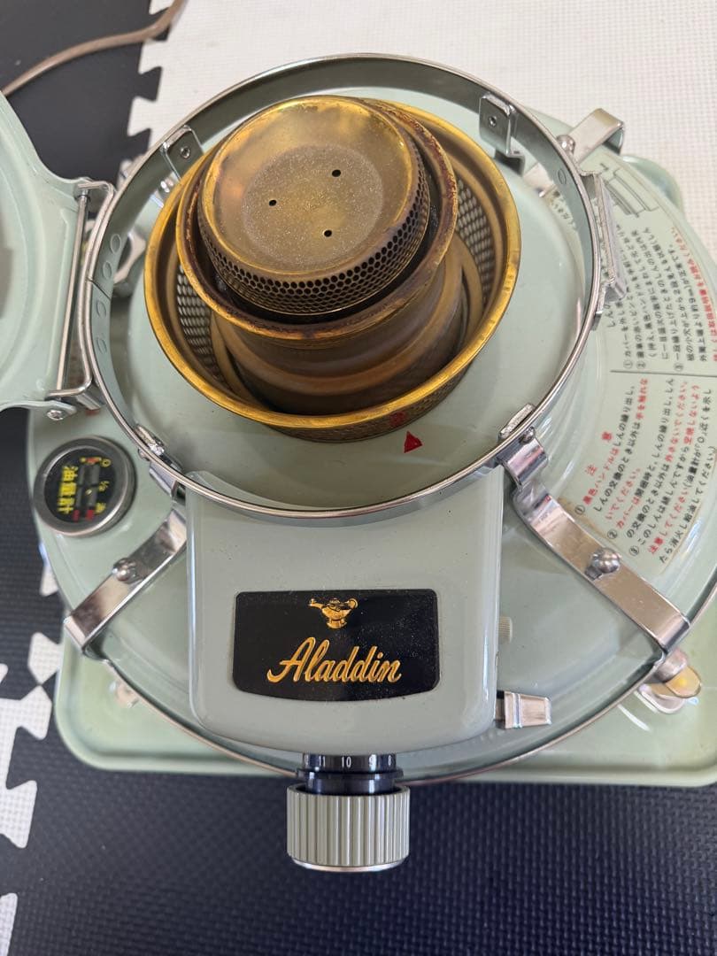 Aladdin石油ストーブ J390001III ブルーフレームミントグリーン