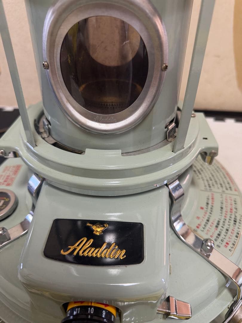 Aladdin石油ストーブ J390001III ブルーフレームミントグリーン