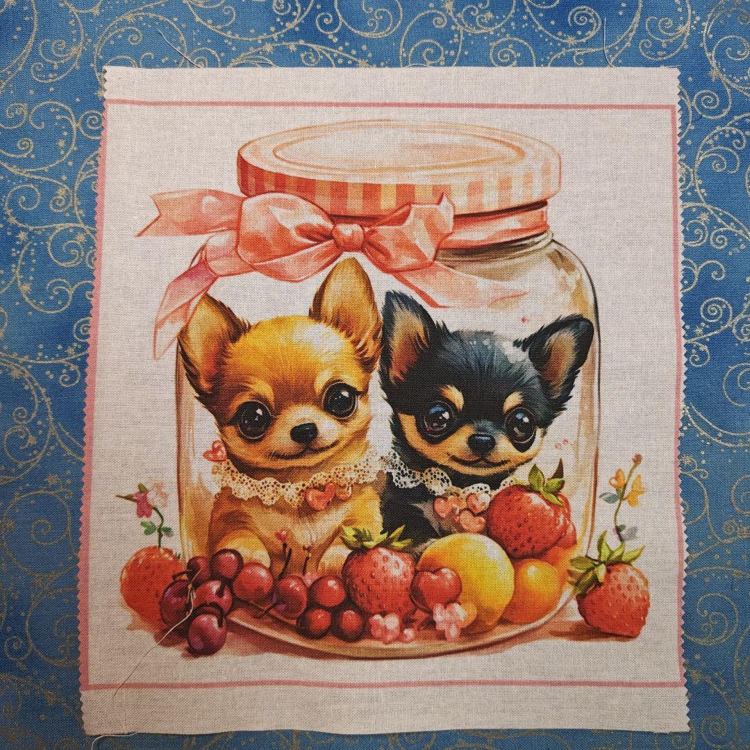 あしべ☆　パネル　ハンカチ　チワワちゃん柄