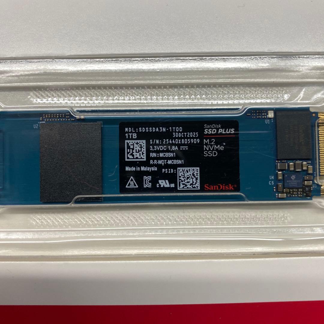 新品未開封 SSD 1TB Sandisk nvme