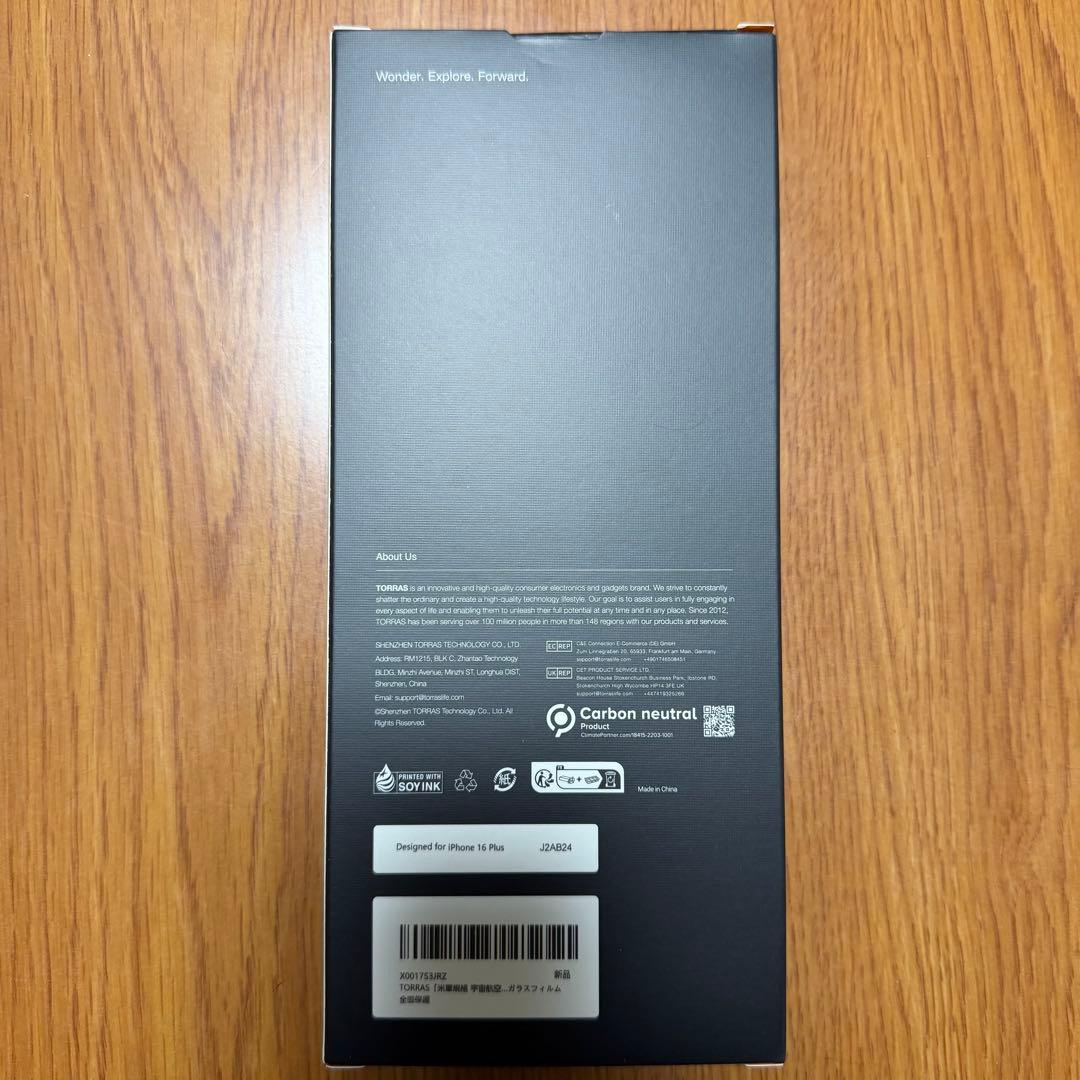 iPhone16 Plus 256㎇ TORRAS ケース ガラスフィルム付き