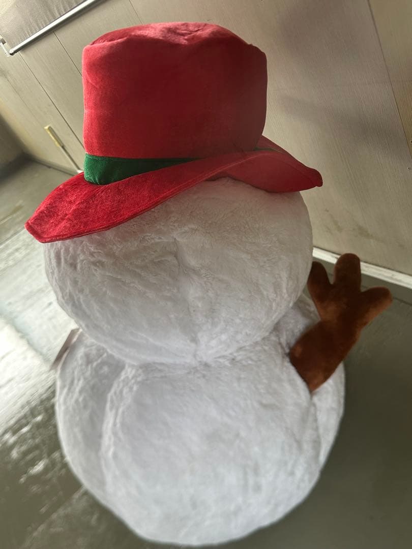 〒限定品・ディズニー ストア/ スティッチ 雪だるま 特大 パペット ぬいぐるみ