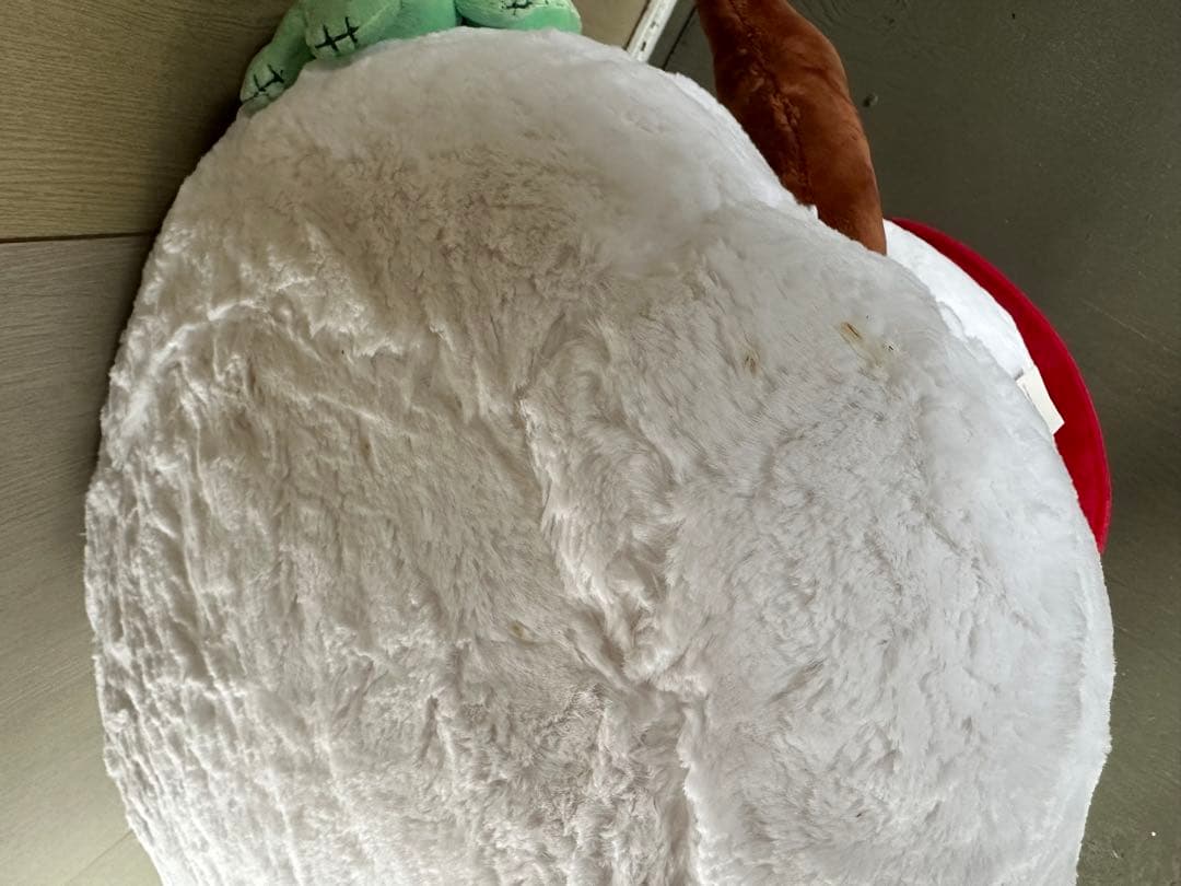 〒限定品・ディズニー ストア/ スティッチ 雪だるま 特大 パペット ぬいぐるみ