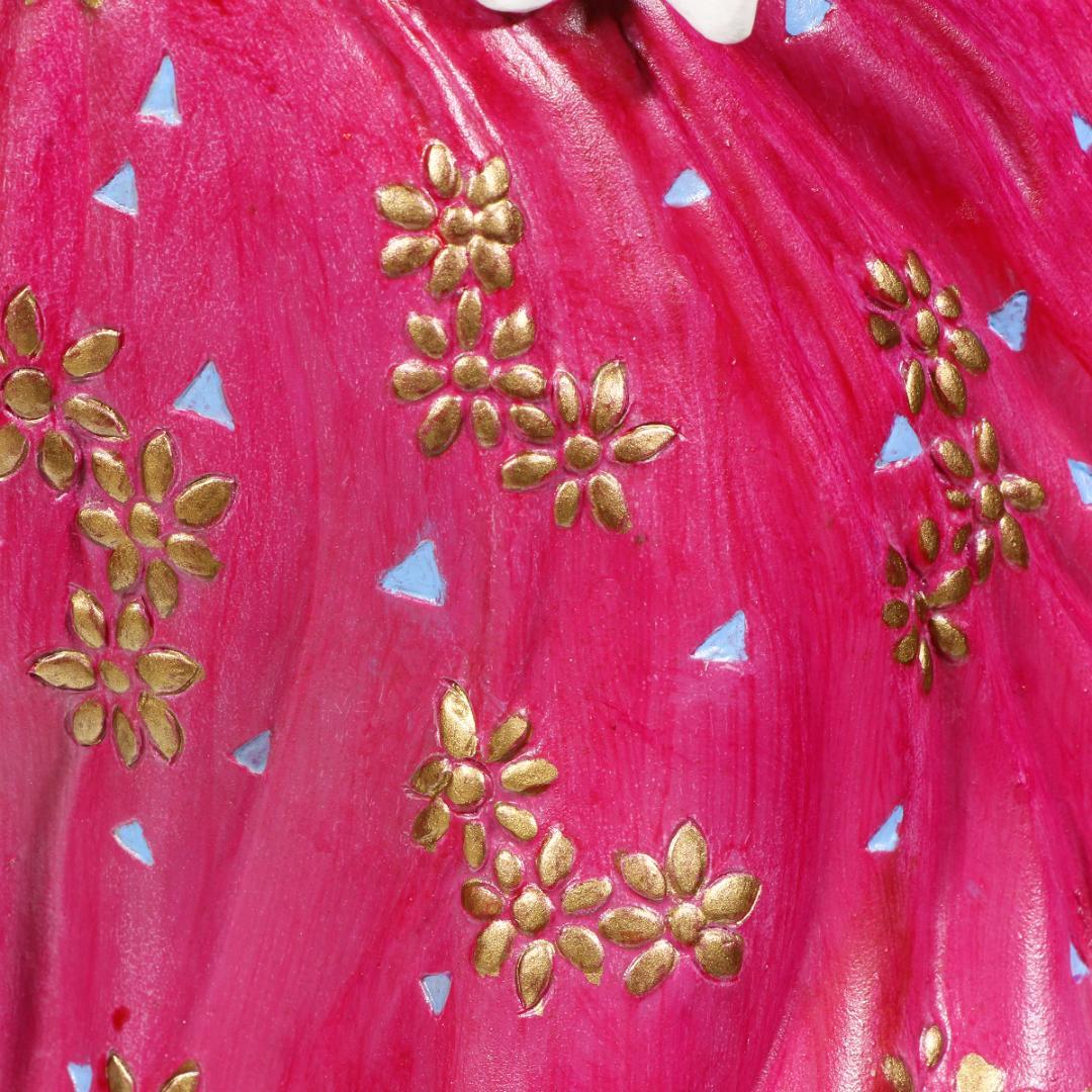 ★超レア！ヒロ・ヤマガタ ブロンズ彫刻『春風』薔薇の花束とパリジェンヌ