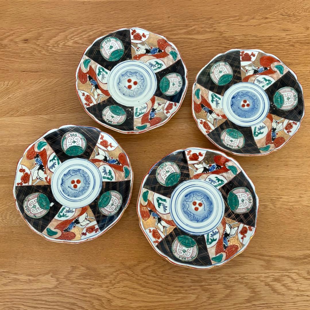 大皿 和皿 昭和レトロ アンティーク 4枚セット