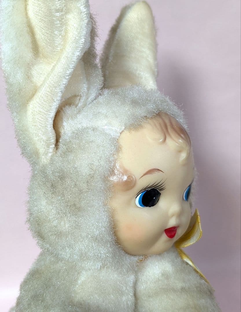 Vintage　ヴィンテージ　ラバーフェイス　うさぎぬいぐるみ　✨貴重✨