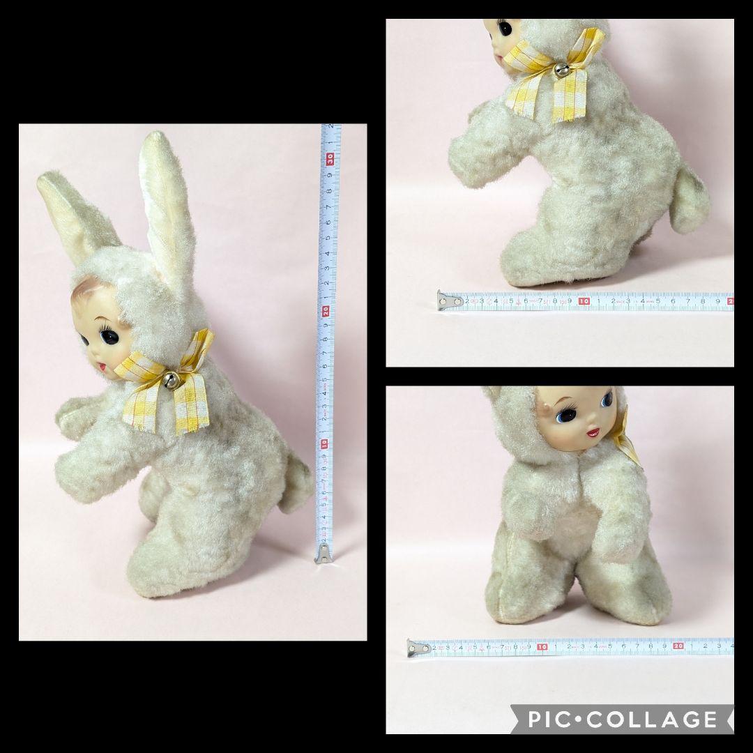 Vintage　ヴィンテージ　ラバーフェイス　うさぎぬいぐるみ　✨貴重✨