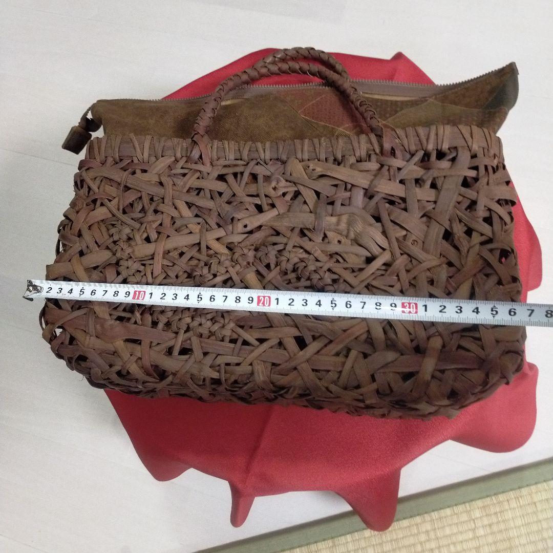 国内産山葡萄かごバッグ
