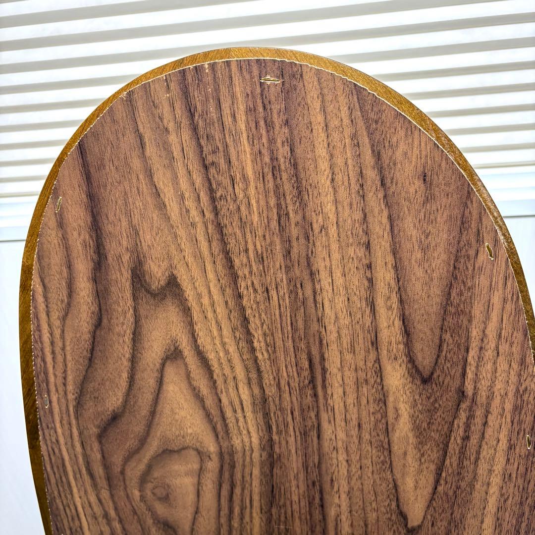 【美品】不二貿易 スタンドミラー 姿見 オーバル型 木製フレーム アンティーク調