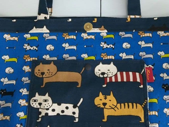 専用 コットンこばやしビッグ猫柄・ご希望寸法・ご希望裏生地整列猫エコバック3点