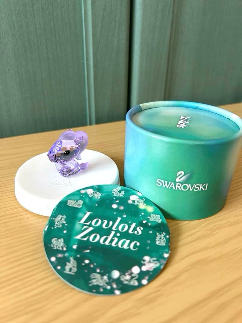Swarovski Lovlots Zodiac 紫色置物　馬