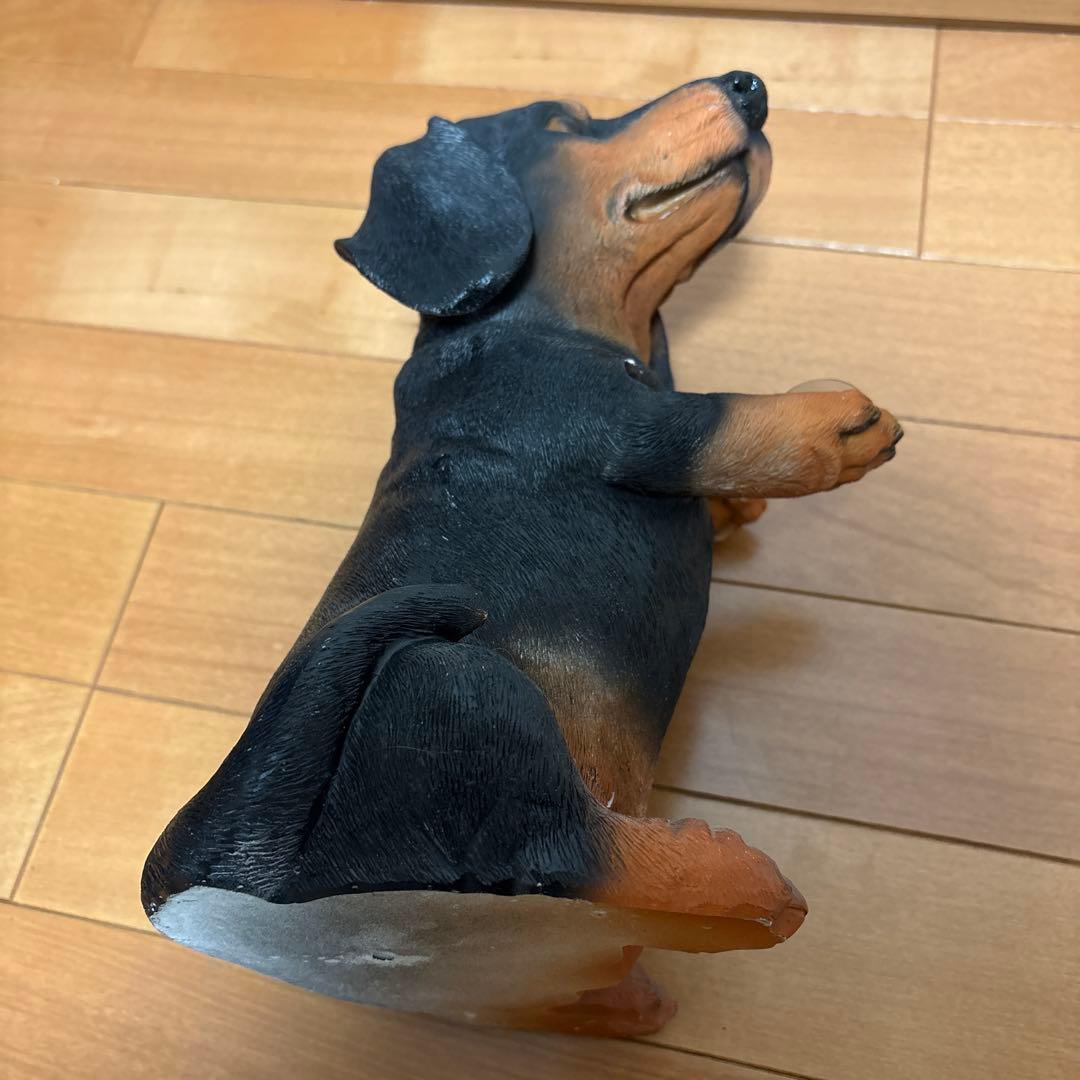 犬型テーブル ガラス天板　テーブル 小物 置物