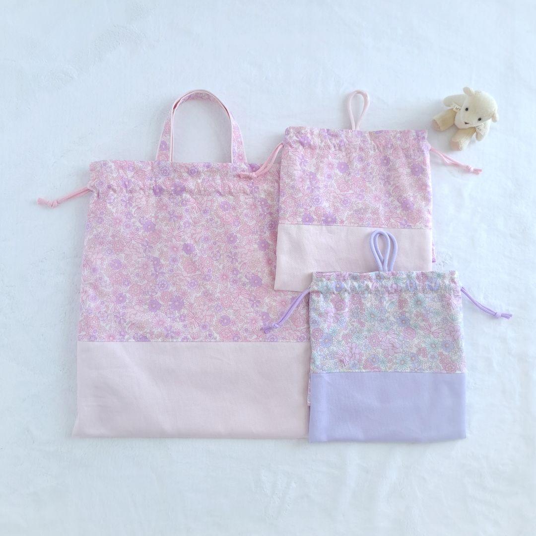 なおママ ハンドメイド オーダー ランチョンマット 巾着 入園入学セット