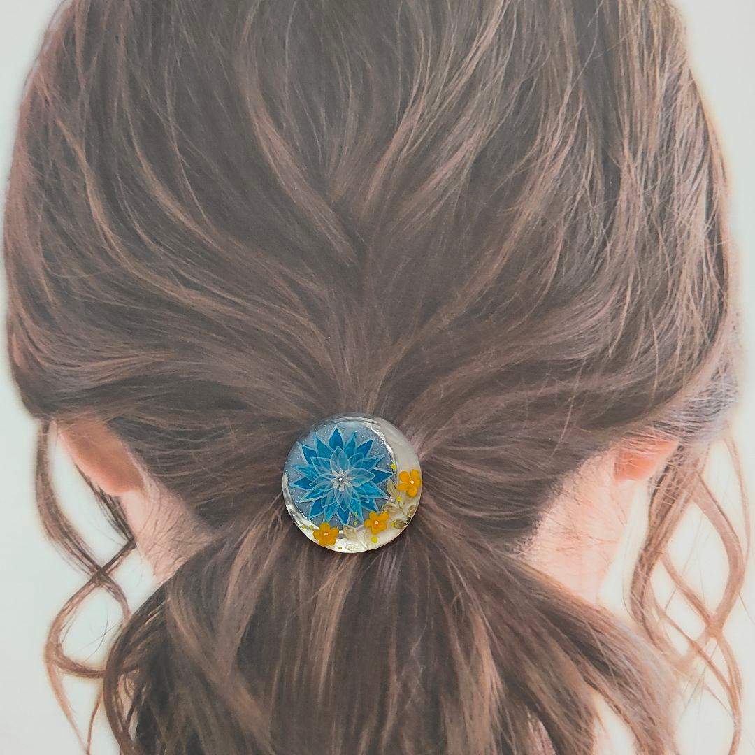 【882】ハンドメイド　レジン　ヘアゴム　ポニーフック