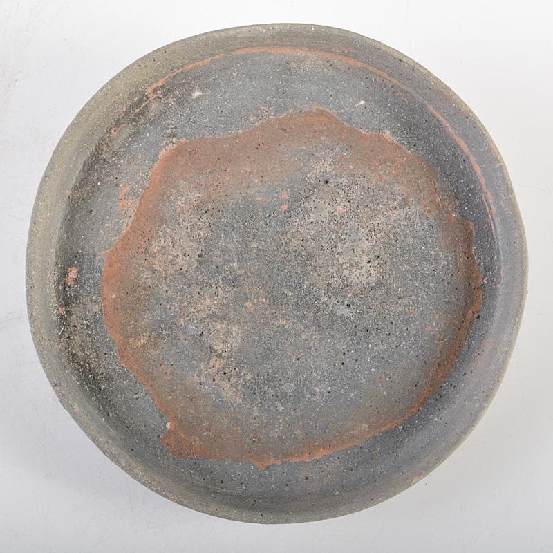 朝鮮美術　須恵器　新羅土器　新羅無釉土　合子　盒子　時代箱付　V　R7091