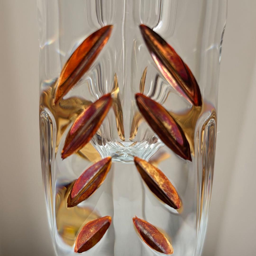 Baccarat バカラ　ファウナクリスト　花瓶　一輪挿し