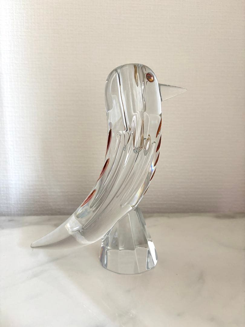 Baccarat バカラ　ファウナクリスト　花瓶　一輪挿し