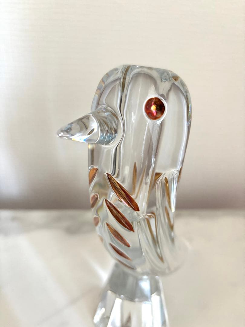 Baccarat バカラ　ファウナクリスト　花瓶　一輪挿し