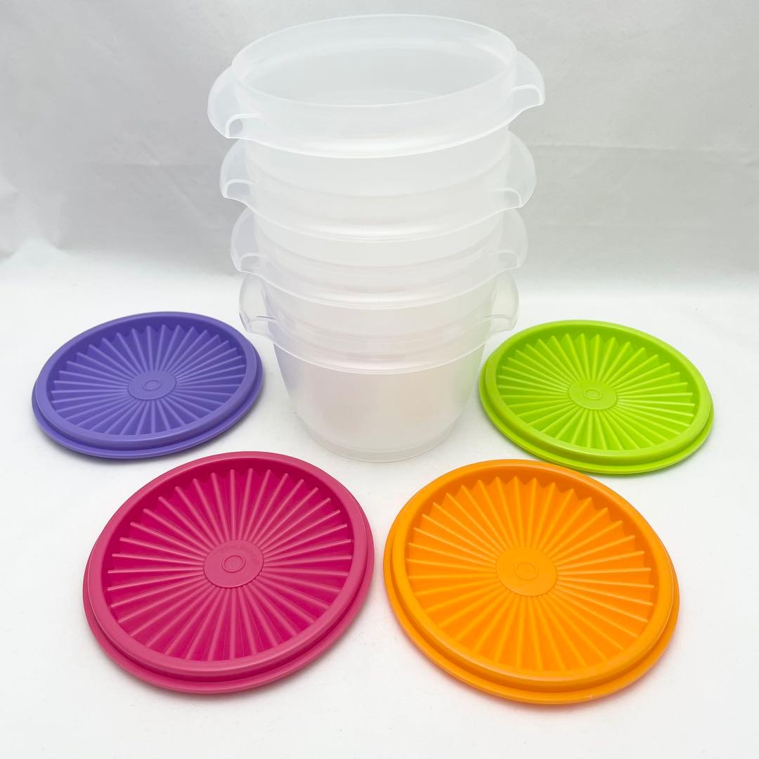 ラス1【未使用/2箱】タッパーウェア ベルポピーギフト 620ml ４個入×２