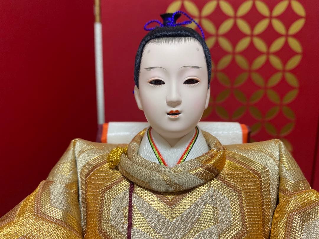 東京久月監修　雛人形　親王飾り・伝統工芸士　二世　光匠作・作家者・名前プレート付