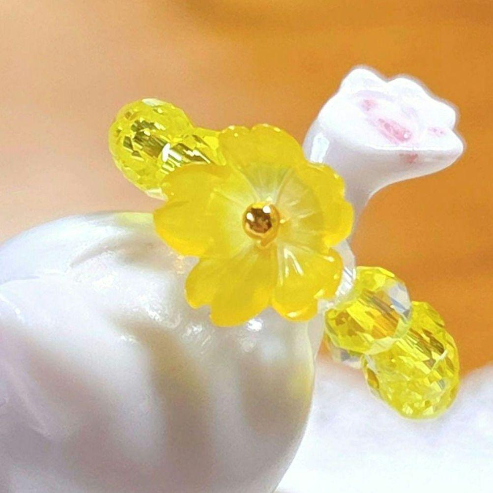 専用です☆ホタルガラスとレインボーオーラ水晶のゴムリング　他5品