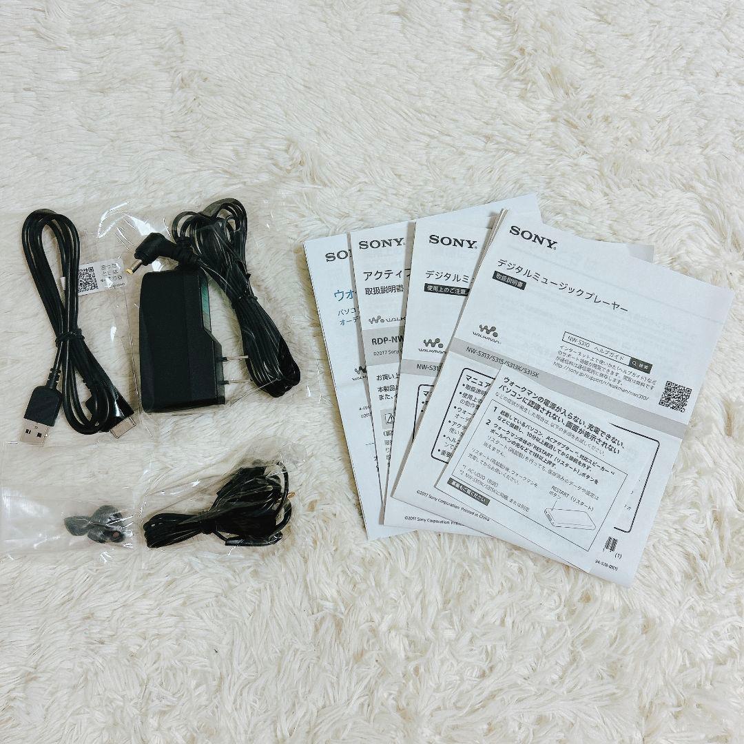 ✨️極美品✨️付属品完備✨️ SONY ウォークマン NW-S313K 黒