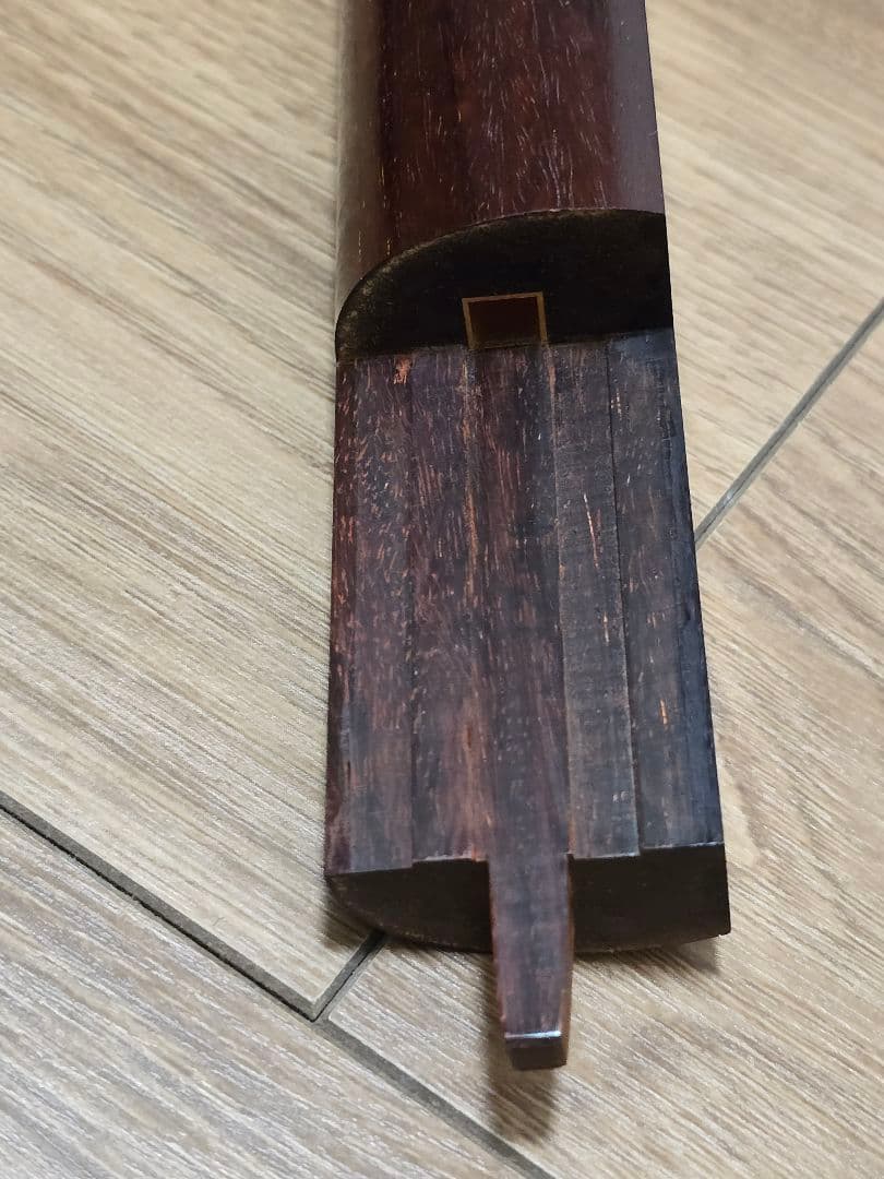 メンテナンス品　津軽三味線練習仕様　紅木の中棹三味線セット　正寸です