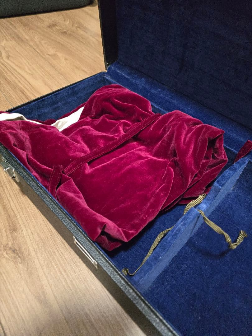 メンテナンス品　津軽三味線練習仕様　紅木の中棹三味線セット　正寸です