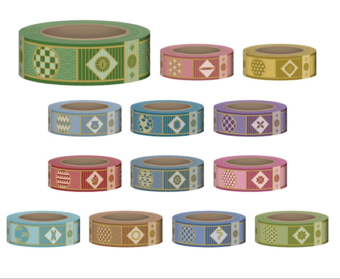 鬼滅　トレーディングマスキングテープ　14点セット