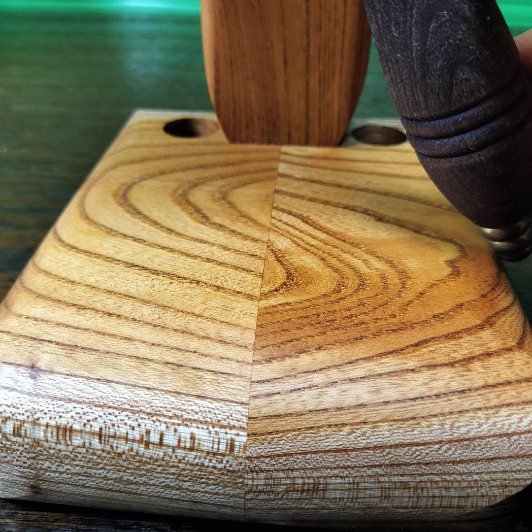 C★一品物欅板台座の学校の鐘イタリア製ハンドベルマリンベル駄菓子屋の呼び鈴