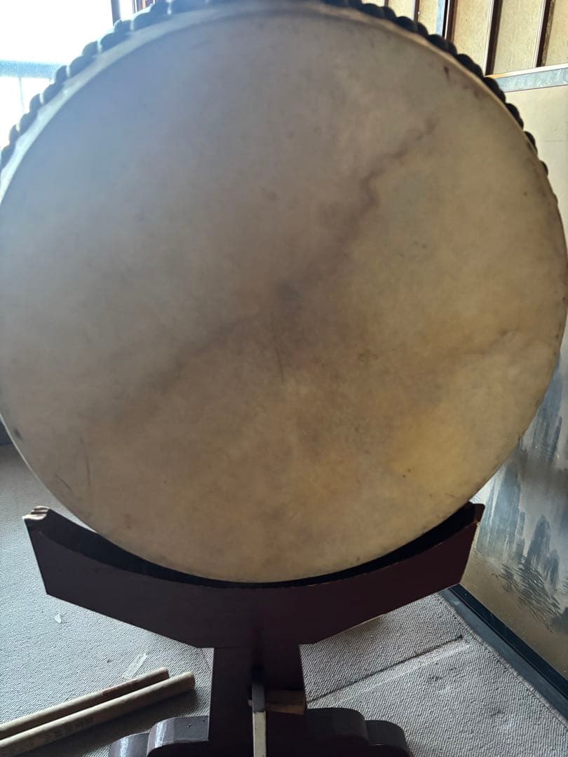 長胴太鼓　直径約46cm 中古　太鼓のみ