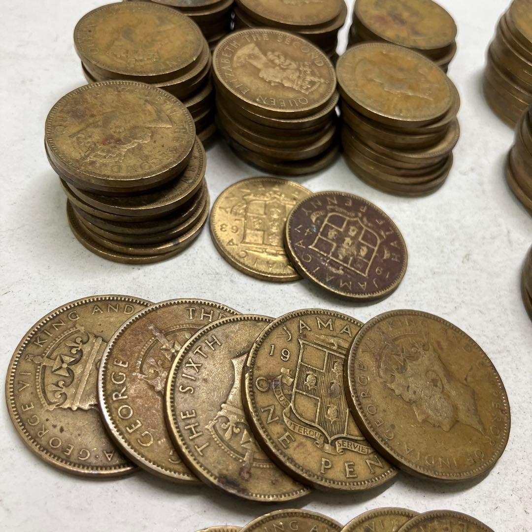 イギリス領　ジャマイカ　　エリザベス　ジョージ　古銭　まとめ売り