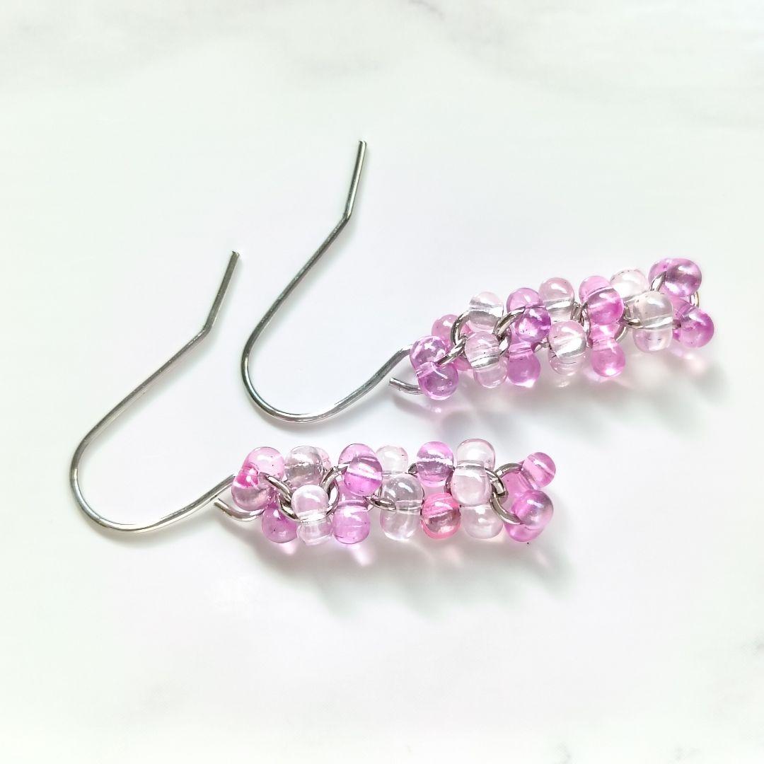 No.466 ファルファーレのピアス ハンドメイド