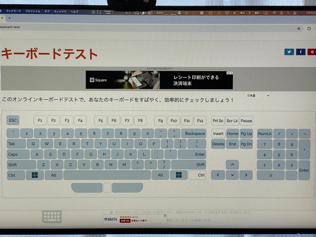 美品 完動品 logicool KX1000s craft キーボード