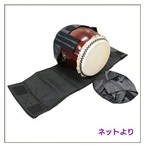 長胴太鼓 巻耳 1尺6寸 和太鼓 くりぬき かりん 諏訪工芸 専用ケース付