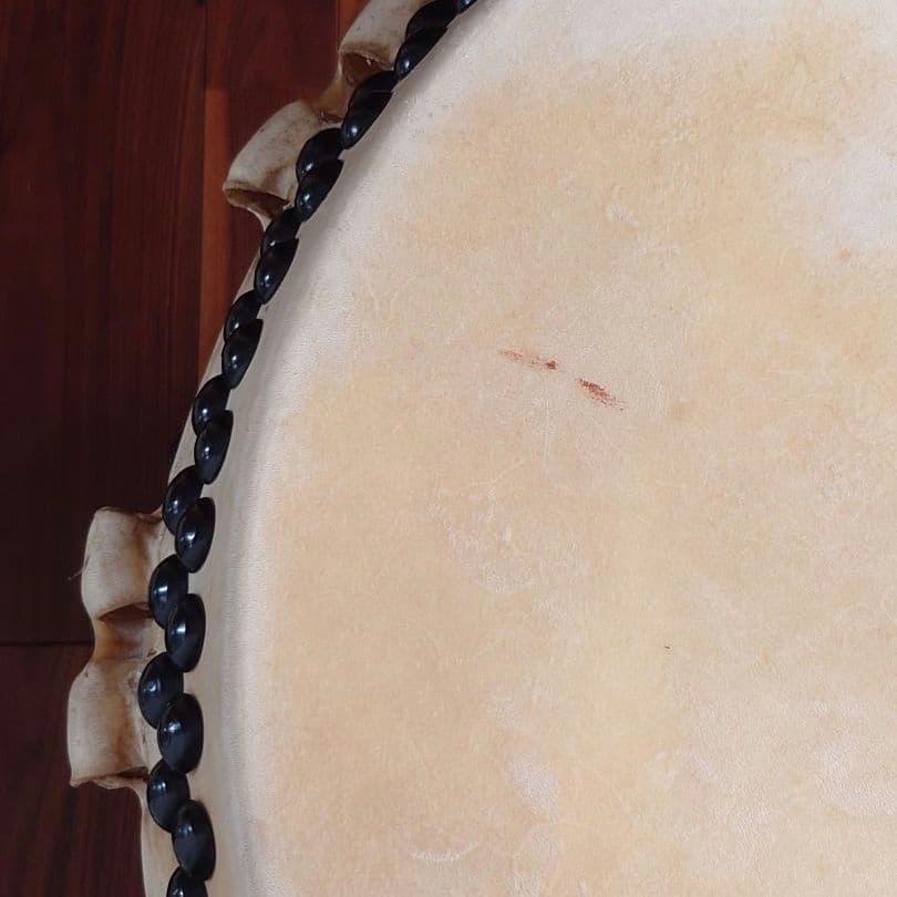 長胴太鼓 巻耳 1尺6寸 和太鼓 くりぬき かりん 諏訪工芸 専用ケース付