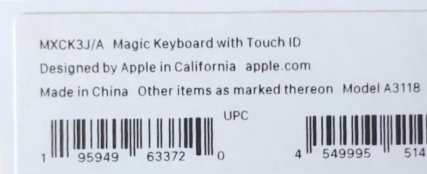 使用1回｜最新｜USB-C｜Touch ID｜Magic Keyboard｜純正