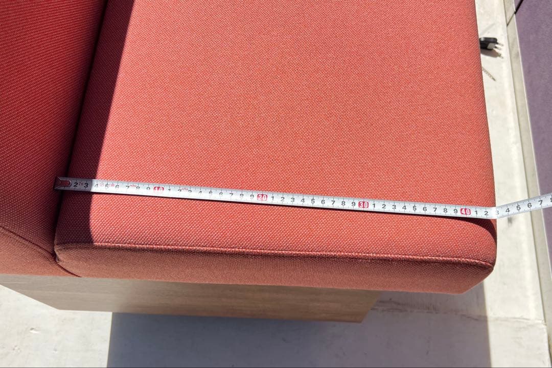 Kobayashi ベンチソファ 2〜3人掛け ファブリックソファ カフェ家具