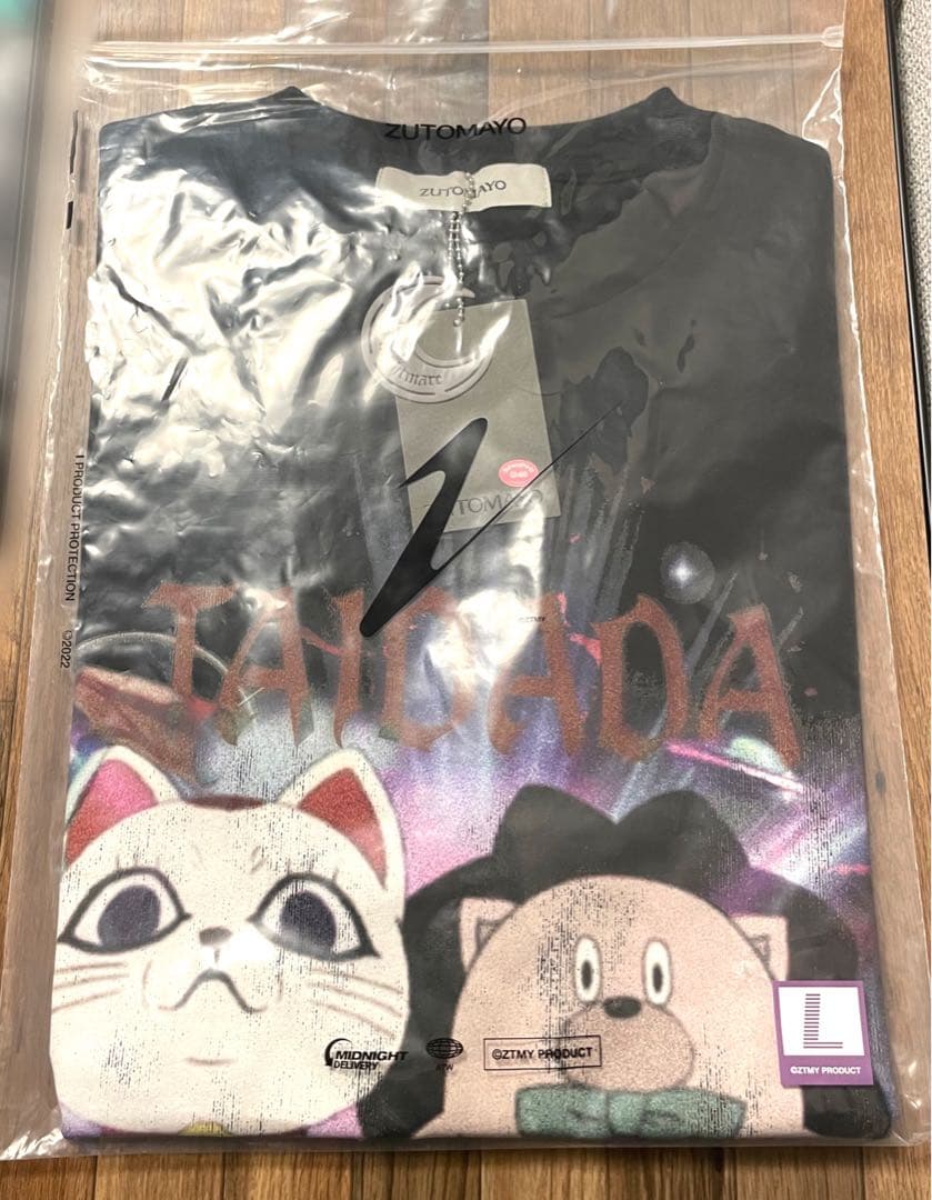 ずとまよ TAIDADA ヴィンテージ Tシャツ 黒 L ダンダダン コラボ