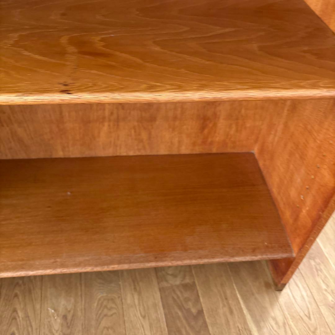 ウェーグナー　木製ブラウンオープンシェルフ 3段