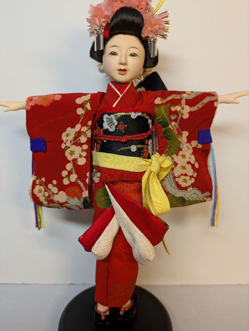 手足稼働　1/6　胡粉仕上げのヘッド付ドール　禿『乙羽』衣装スタンド付き