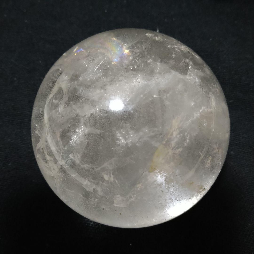 虹入り水晶玉(スタンド付き)85mm