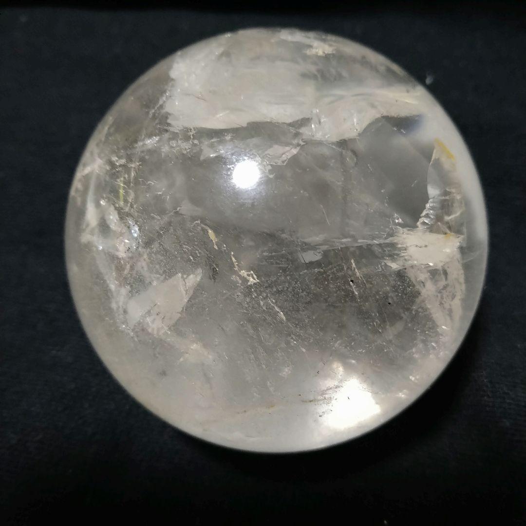 虹入り水晶玉(スタンド付き)85mm