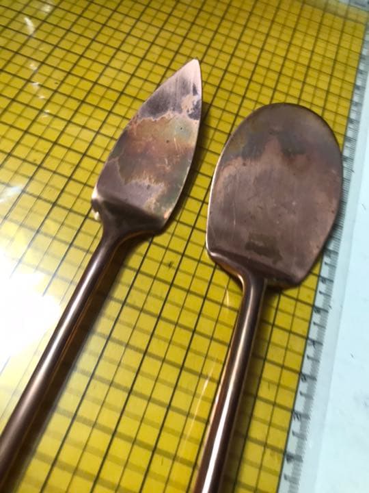 純銅　茶道具2本　新品未使用品