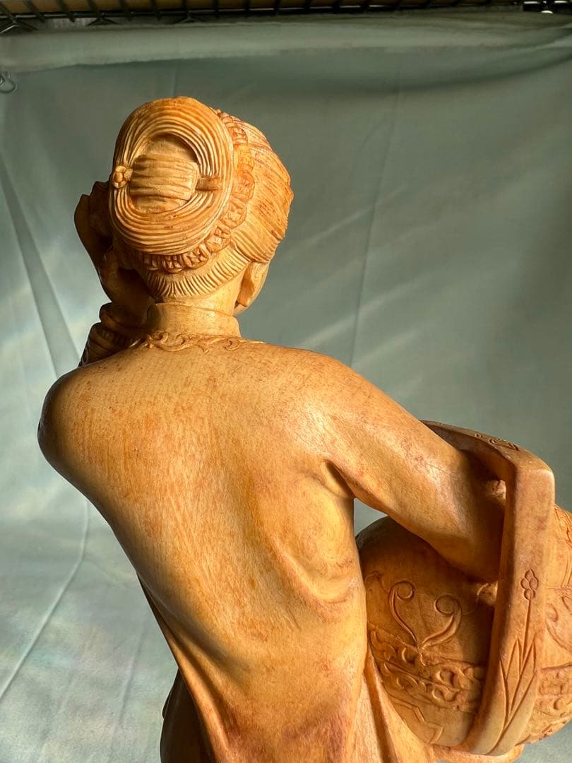 木彫 娘 光雲刀 H-25