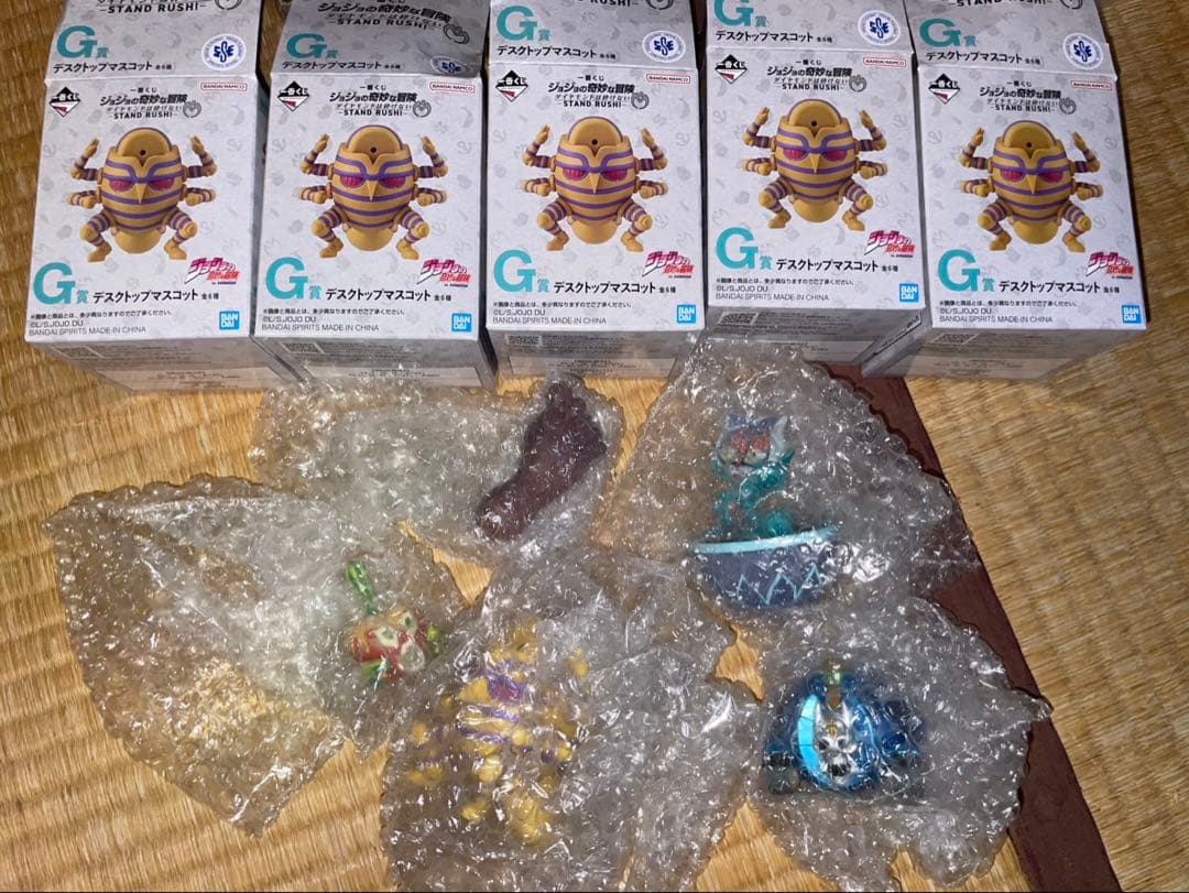 ジョジョの奇妙な冒険　一番くじ　G賞　デスクトップフィギュア　5種5点セット