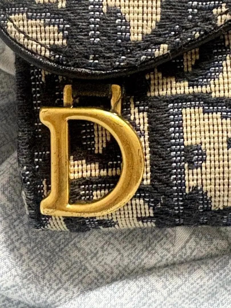 Dior 三つ折り財布 ベージュ
